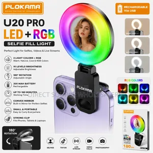 Plokama U20 Pro Rechargeable Selfie Light
