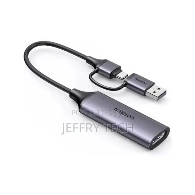 Ugreen Full HD 1080p 60FPS Capture Card HDMI to USB/Type-C - 1