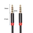 3.5mm Nylon Braided Audio Aux Cable - 3