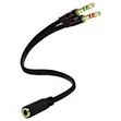 3.5mm Kike kwa 2 Dual 3.5mm Kiume Audio Y Splitter - 1