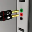 3.5mm Kike kwa 2 Dual 3.5mm Kiume Audio Y Splitter - 3