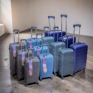 3-in-1 Unbreakable Rubber Suitcase & Briefcase Travel Set