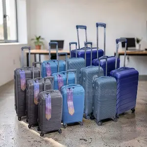 3-Piece Unbreakable Rubber Suitcase & Briefcase Set