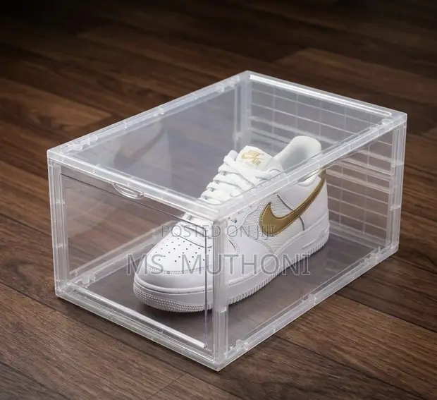 1pc Clear Stackable Sneaker Display Cases - 1