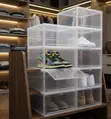1pc Clear Stackable Sneaker Display Cases - 2