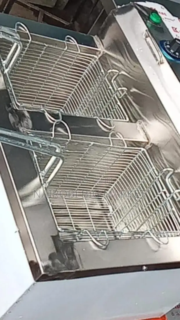 Jua Kali Made Double Tank Chips Fryer - 1