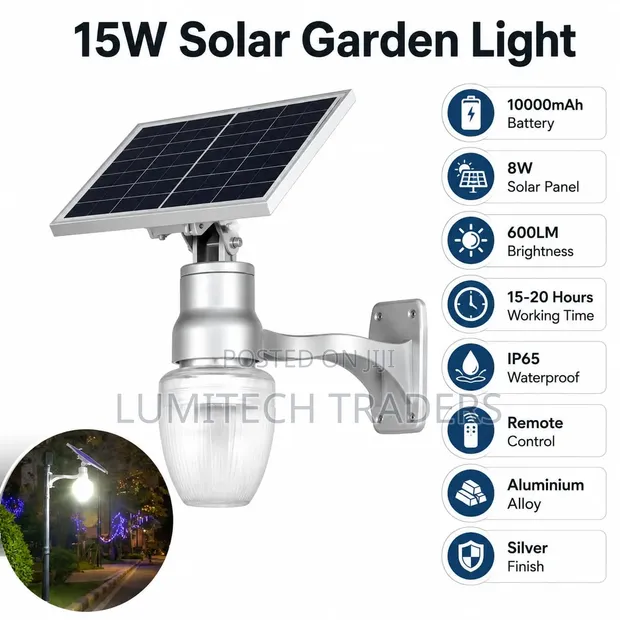 Apple Solar Garden Wall Light - 1