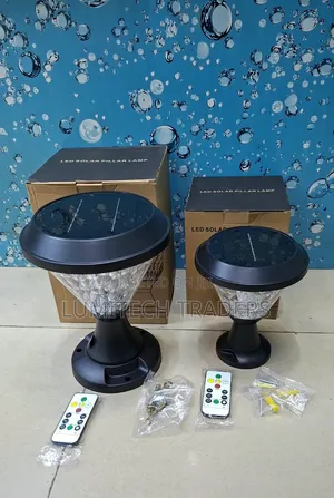 LED Solar Gate Pillar Lamp - Round Shape