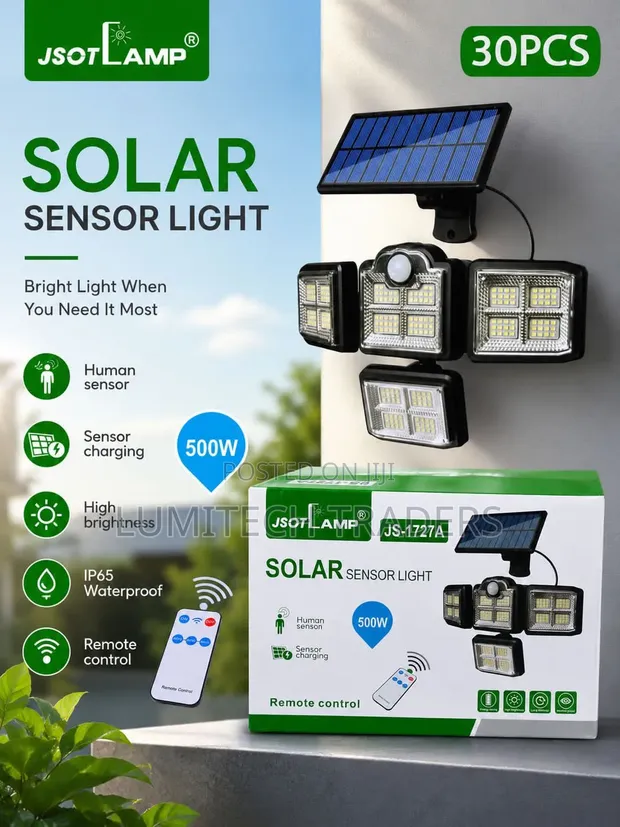 Jsot Four Head Solar Sensor Light 500W - 1