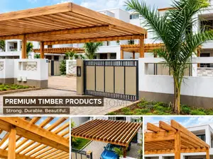 Pergola za Mbao na Miundo ya Nje ya Nyumba na Modern Homes