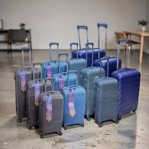 Set ya Mizigo ya 3-in-1 Isiyovunjika ya Rubber (Suitcase & Briefcase)