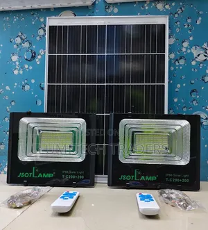 2-in-1 TC 200W + 200W Solar Floodlights