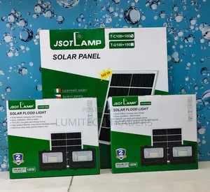 2-in-1 Solar Floodlights 100W + 100W