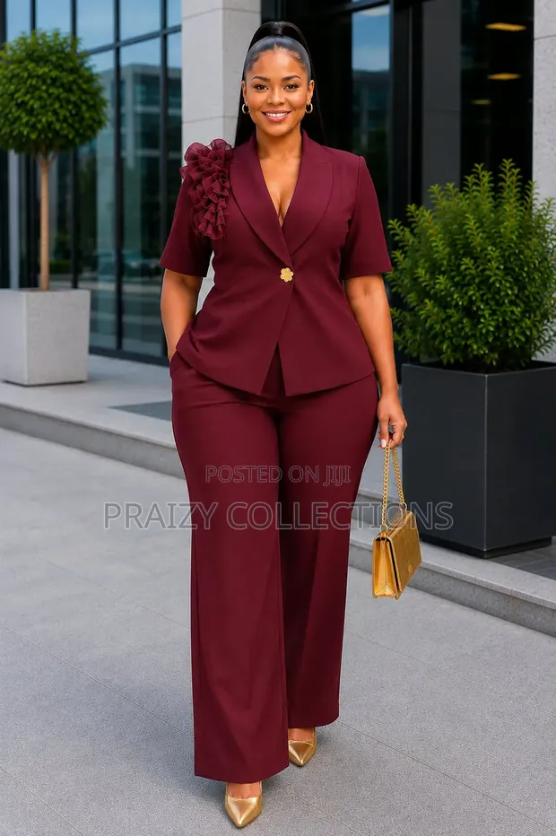 2Pc Official Ladies Trouser Suit - 1