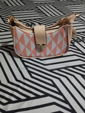 Diamond Blush Bag - Structured Canvas Print