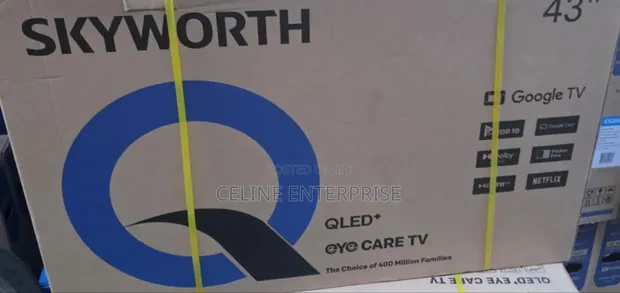 Skyworth 43" QLED Smart Google TV - Dolby Audio Bluetooth - 1