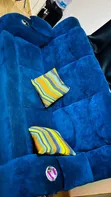 3 Seater Sofa - Blue - 1