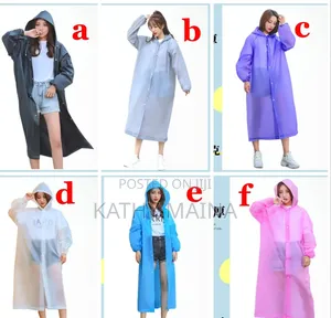 Reusable EVA Adult Raincoat