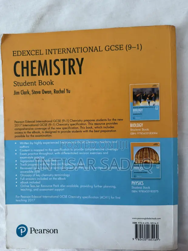 Cambridge IGCSE Chemistry Student Book - 1