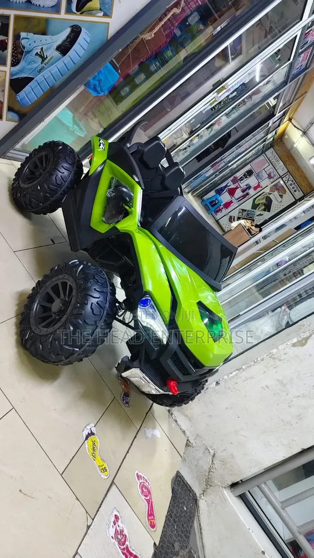 Kids Electric Car - Green, 4x4, Two Seater - 1