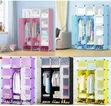 Portable 3-Column Plastic Wardrobe - 2