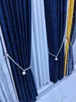 Blackout Curtains for Bedroom (Fabric, Stitching, Labour Inclusive) - 1
