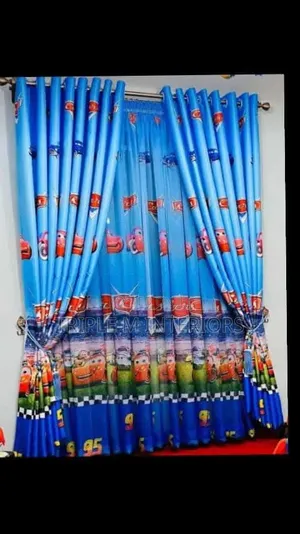 Modern Cartoon Themed Curtains for Children's Bedrooms