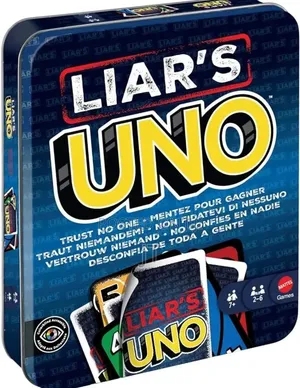 Liar's Uno Card Game - Metallic Box Edition