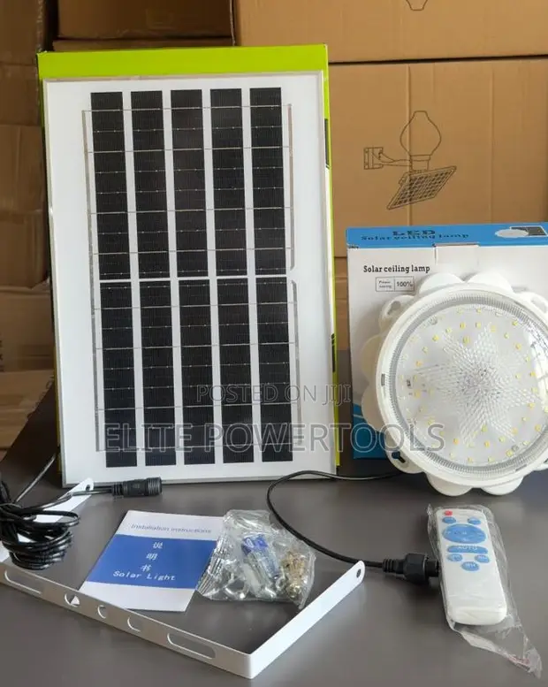 Solar Ceiling Light yenye Remote - 1