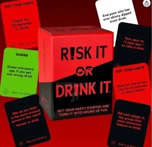 Risk It or Drink It Party Card Game