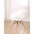 Stylish Eames Plastic Dining Chair - White - 2