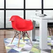 Stylish Eames Plastic Dining Chair - White - 3