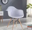 Stylish Eames Plastic Dining Chair - White - 4