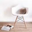 Stylish Eames Plastic Dining Chair - White - 5