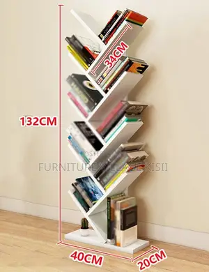 8-Tier Wooden Floor Standing Bookshelf