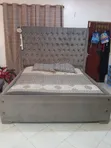 Used Double Bed Frame and Mattress 6x6 - 2