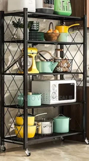 5 Tier Foldable Kitchen Rack