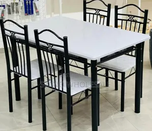 Brand New White Dining Table Set (Seats 4)