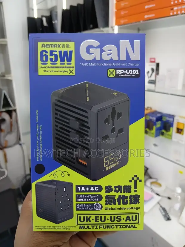 Remax RP-U191 65W GaN Fast Charger (1A+4C) - 1