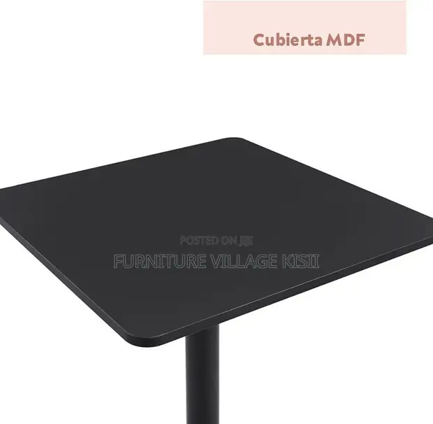 Modern Black Square Bar Table - 1