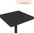 Modern Black Square Bar Table - 1