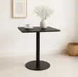 Modern Black Square Bar Table - 2
