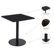 Modern Black Square Bar Table - 3