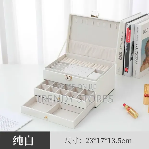 Lockable Multi-Layer Jewelry Storage Box - 1