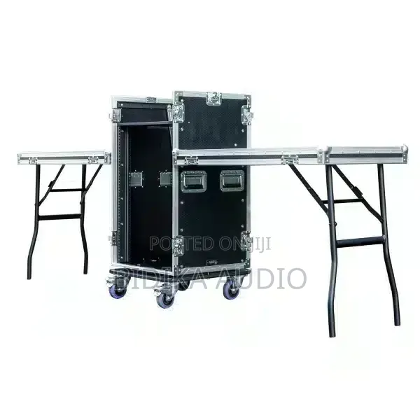 16 Unit Flight Rack with 2 Level Tables - 1