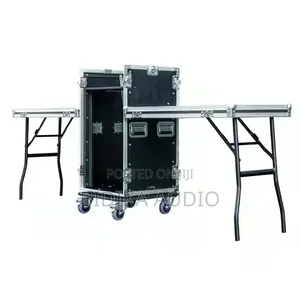 16 Unit Flight Rack with 2 Level Tables