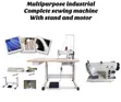 New Industrial Complete Sewing Machine with Stand and Motor - 2
