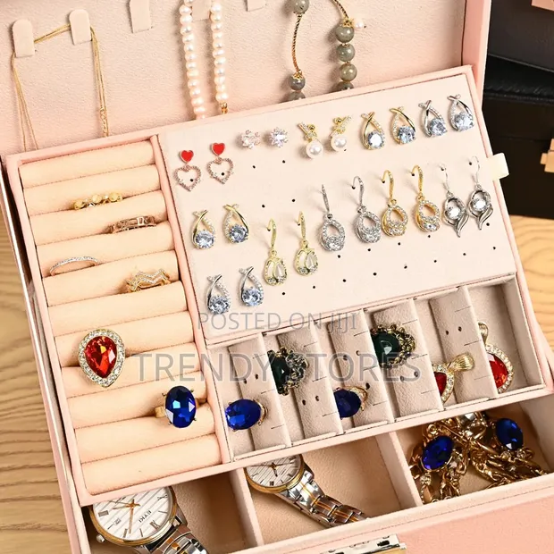 Jewelry Organizer Box - Large Capacity Travel Bag - 1