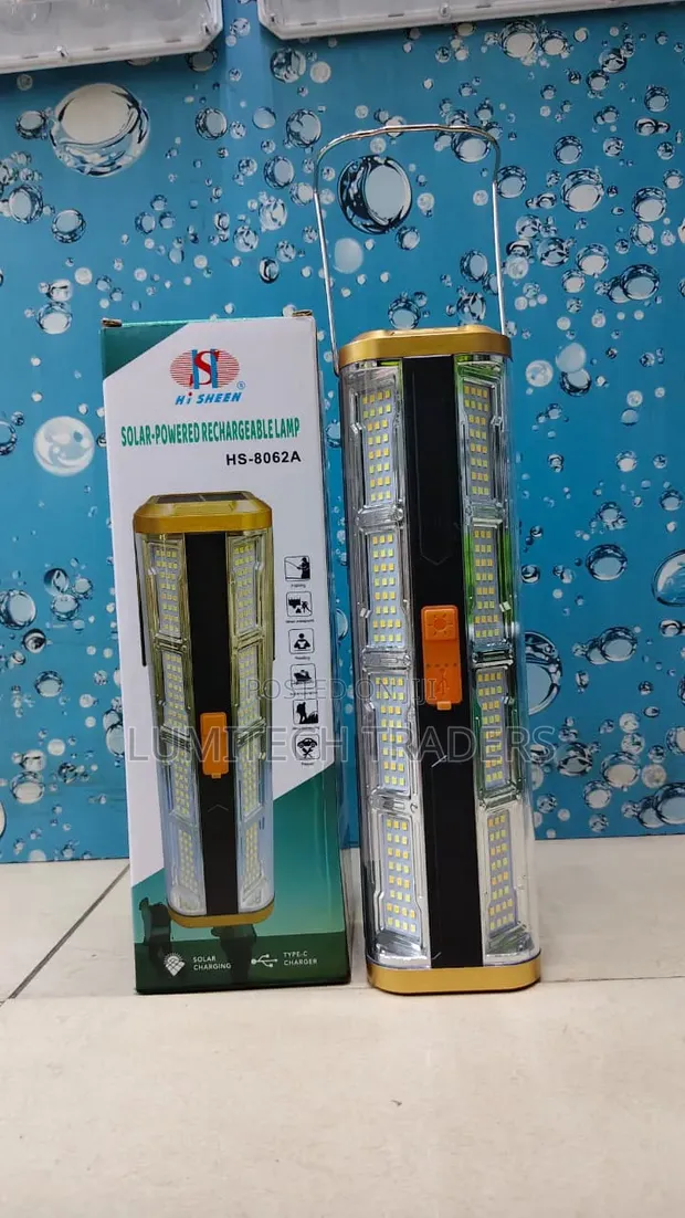 Big Solar Powered Rechargeable Lamp - 1