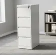 4-Drawer Vertical Storage File Cabinet - White - 4